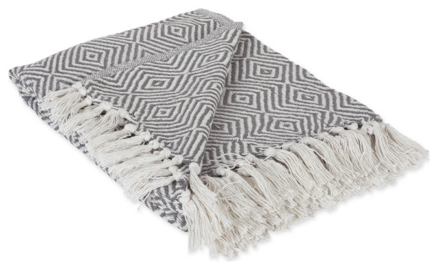 Geometric Throw DII Mineral X-Diamond Geometric Throw - Contemporary - Throws - by ...
