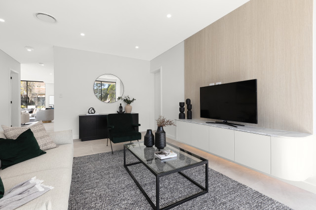 Ray Road, Epping modern-vardagsrum