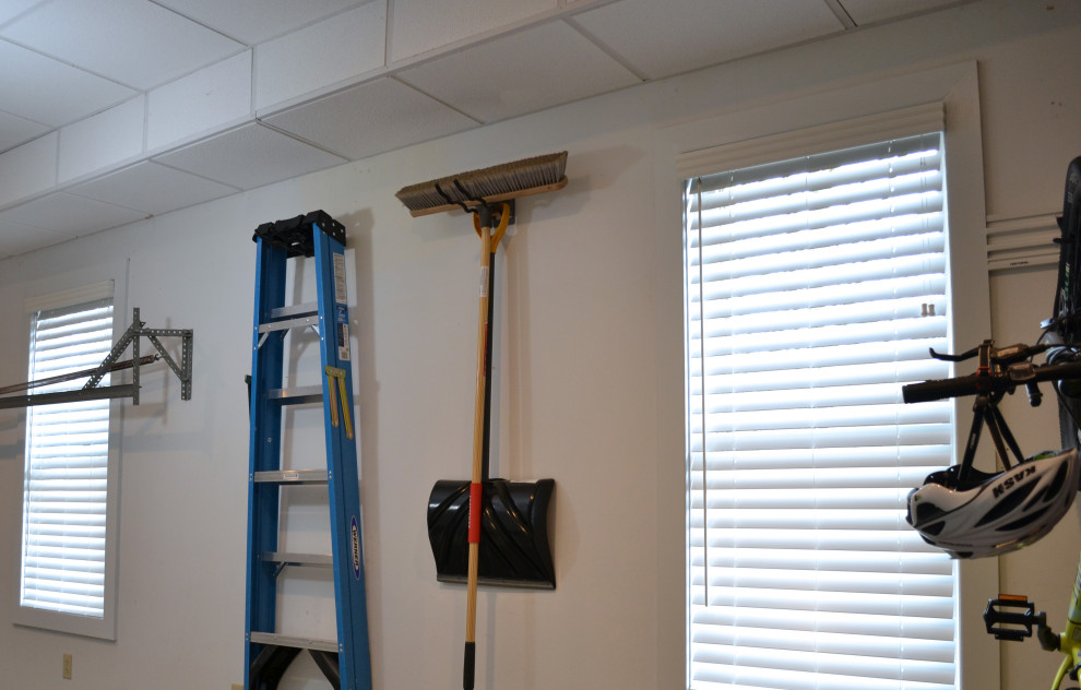 Composite Blinds Garage Traditional Garage Other by Biddle