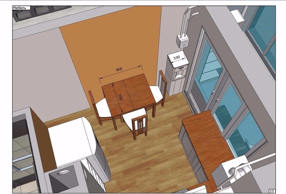 Технический дизайн маленькой квартиры