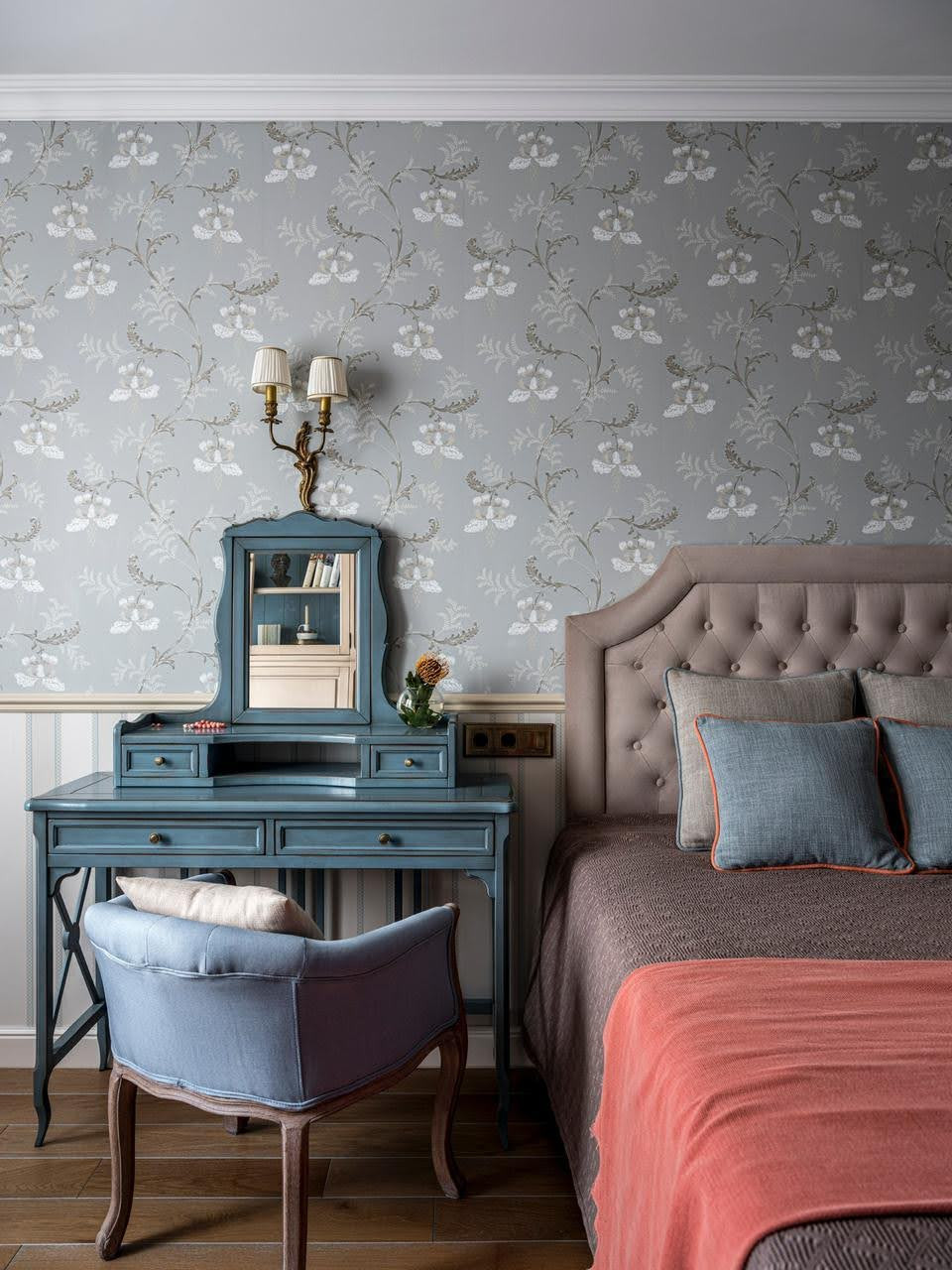 Портьеры с рюшами в спальню семейной пары