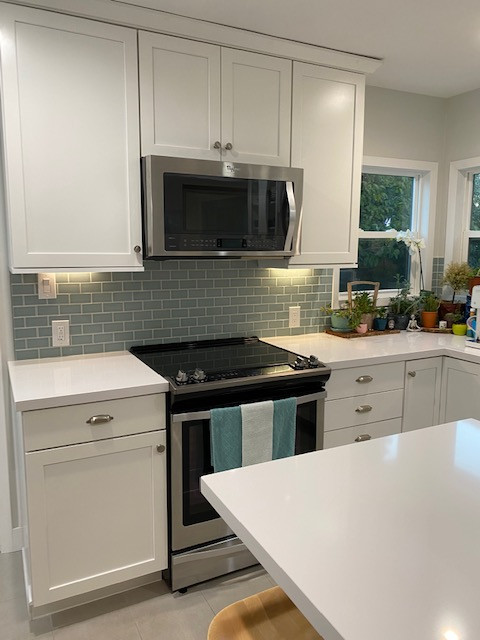 Richmond Kitchen with Custom Handmade Backsplash