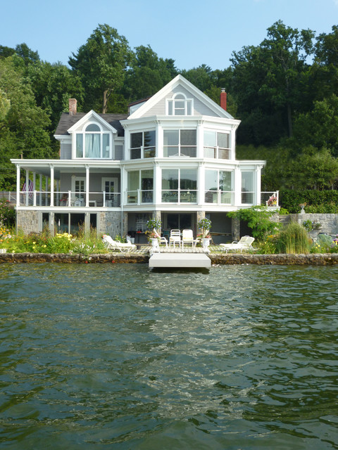 Lake House Traditional Exterior New York by dbp 