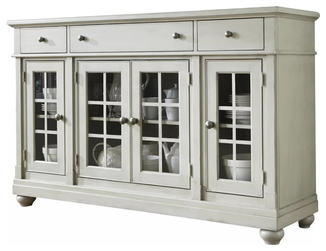 Block Pattern Sideboard Transitional Buffets And Sideboards