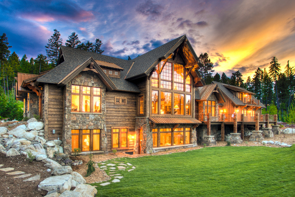 Whitefish Hills residence - Rustic - Exterior - Denver - by Stillwater ...