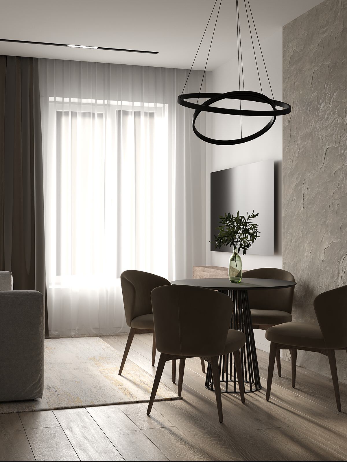 Проект кухни-гостиной в ЖК "MYPRIORITY Basmanny"