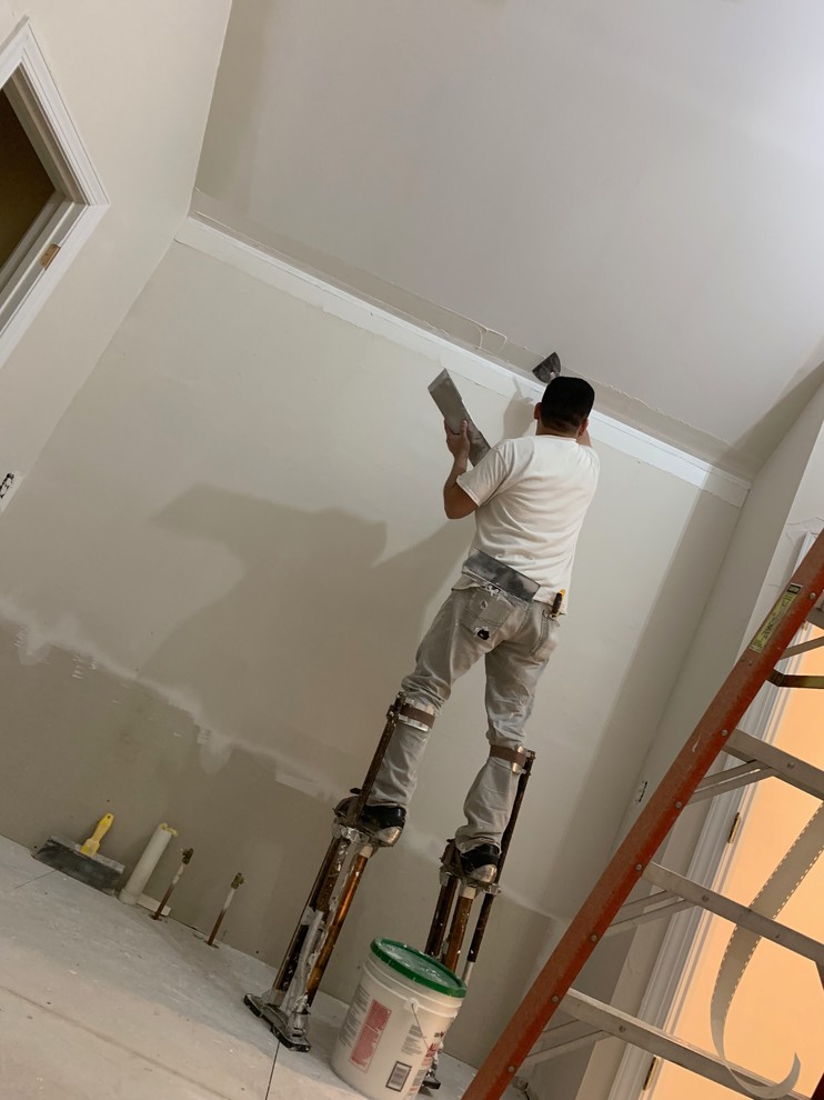 White Master Bathroom