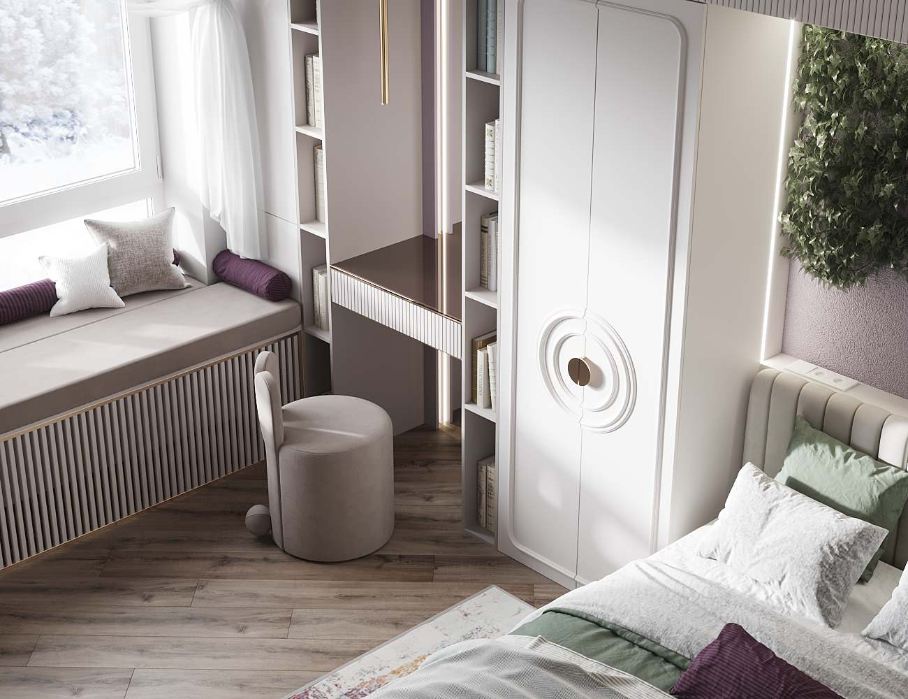 Дизайн спальной комнаты для девочки