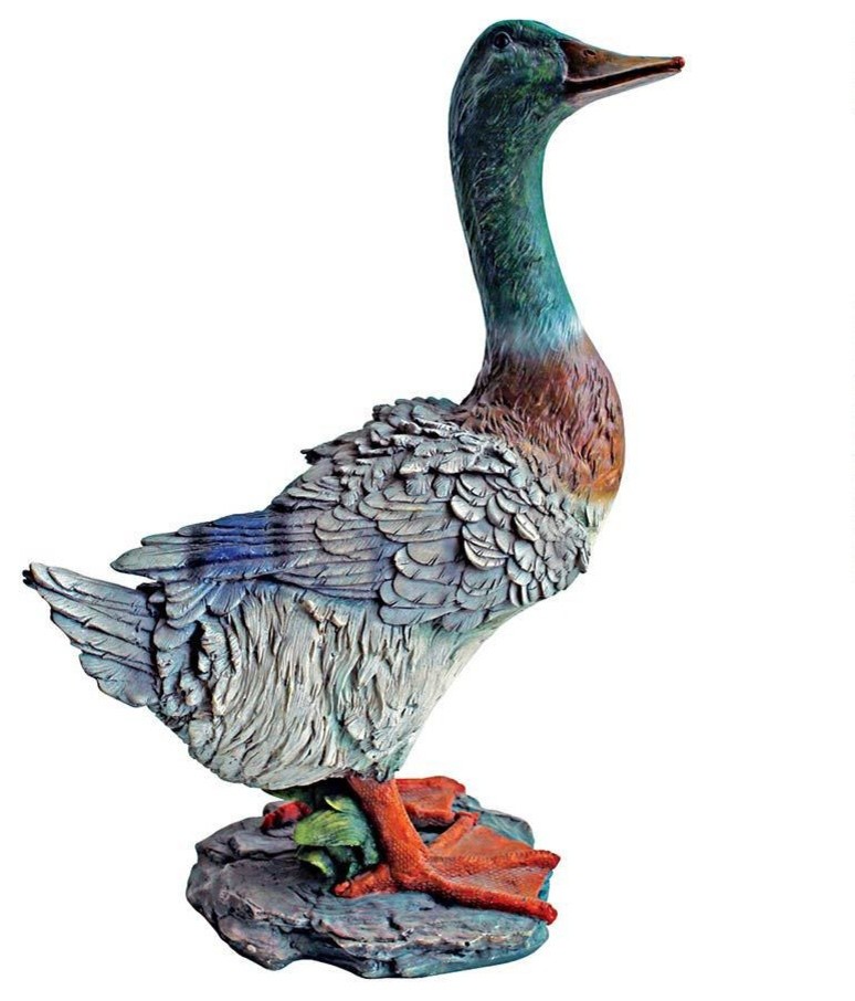 Mallard Duck Statue Contemporary Garden Statues And Yard Art by