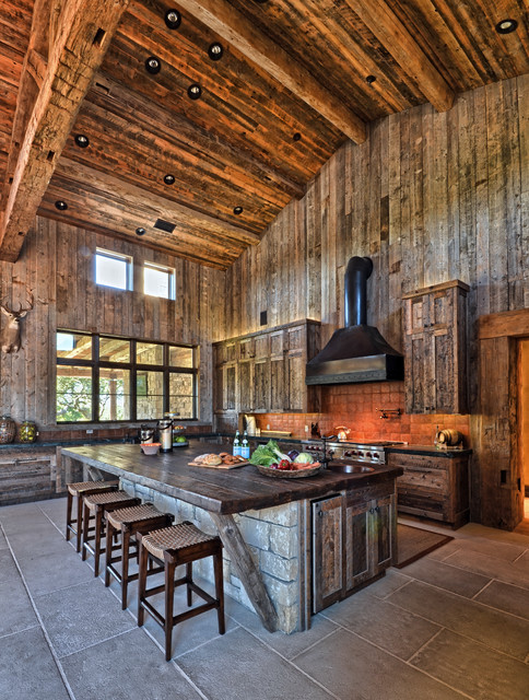 Llano Ranch - Rustic - Kitchen - austin - by Cornerstone Architects