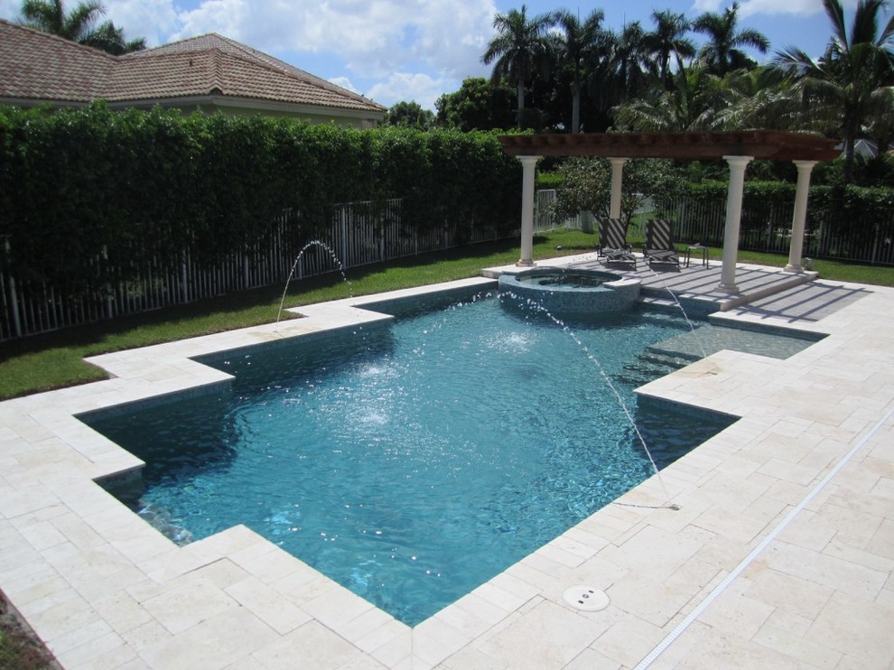 Inspiration for a mid-sized pool remodel in Miami