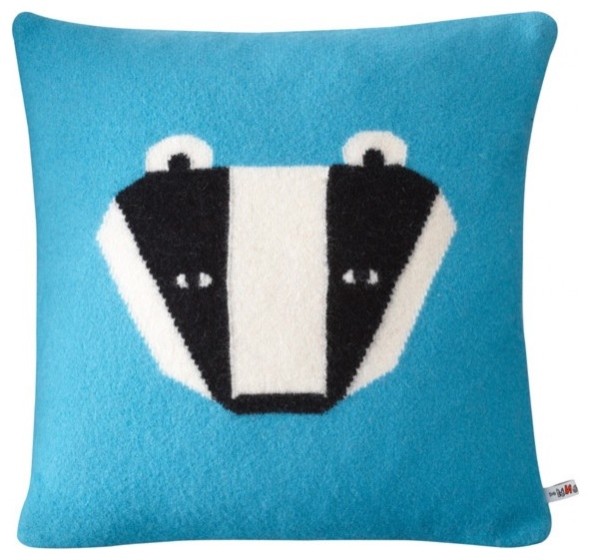 Badger Cushion, Blue
