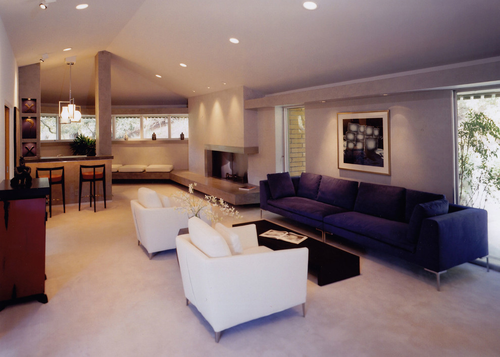 Example of a trendy living room design in San Francisco
