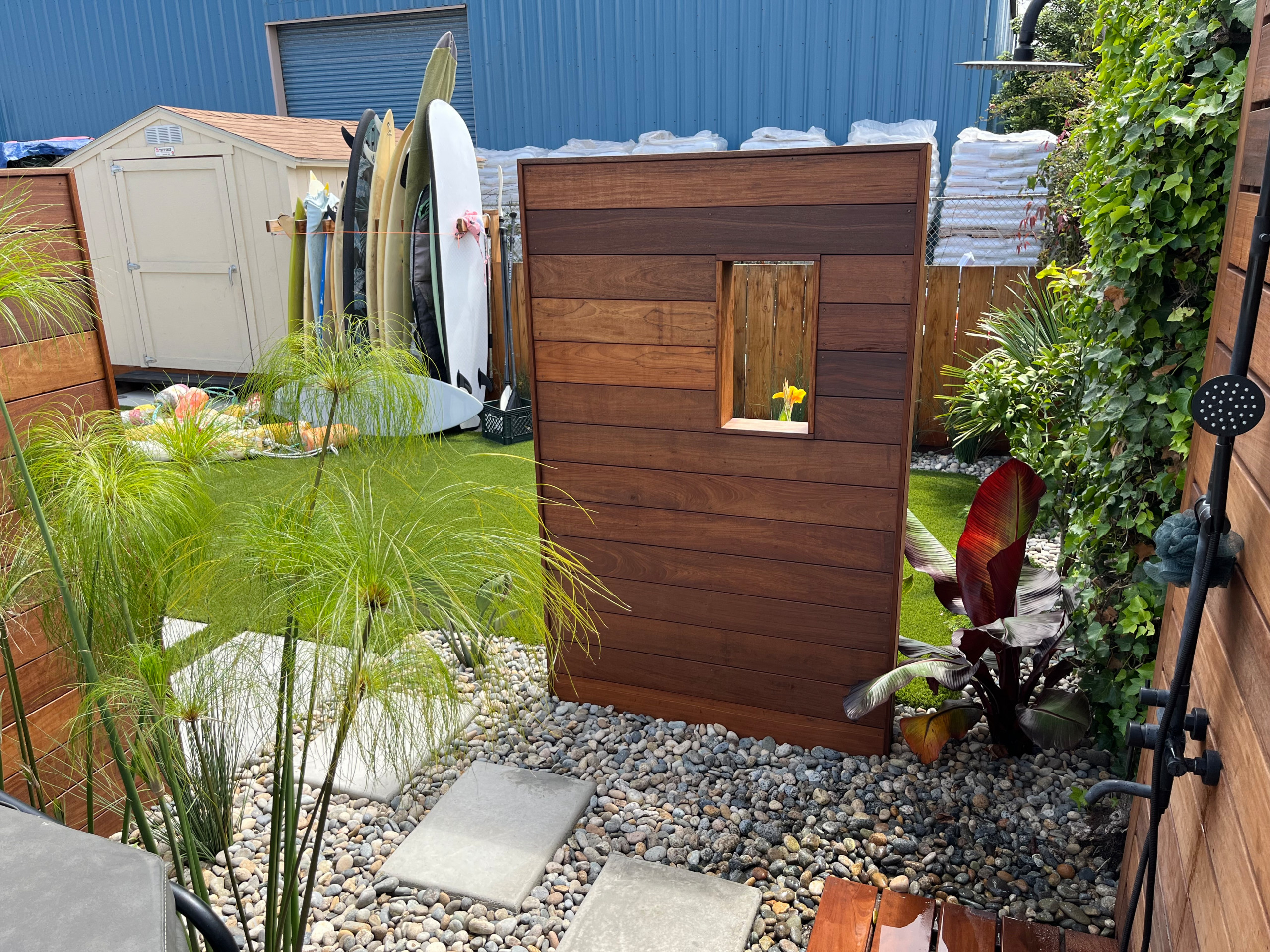Surfer's backyard retreat
