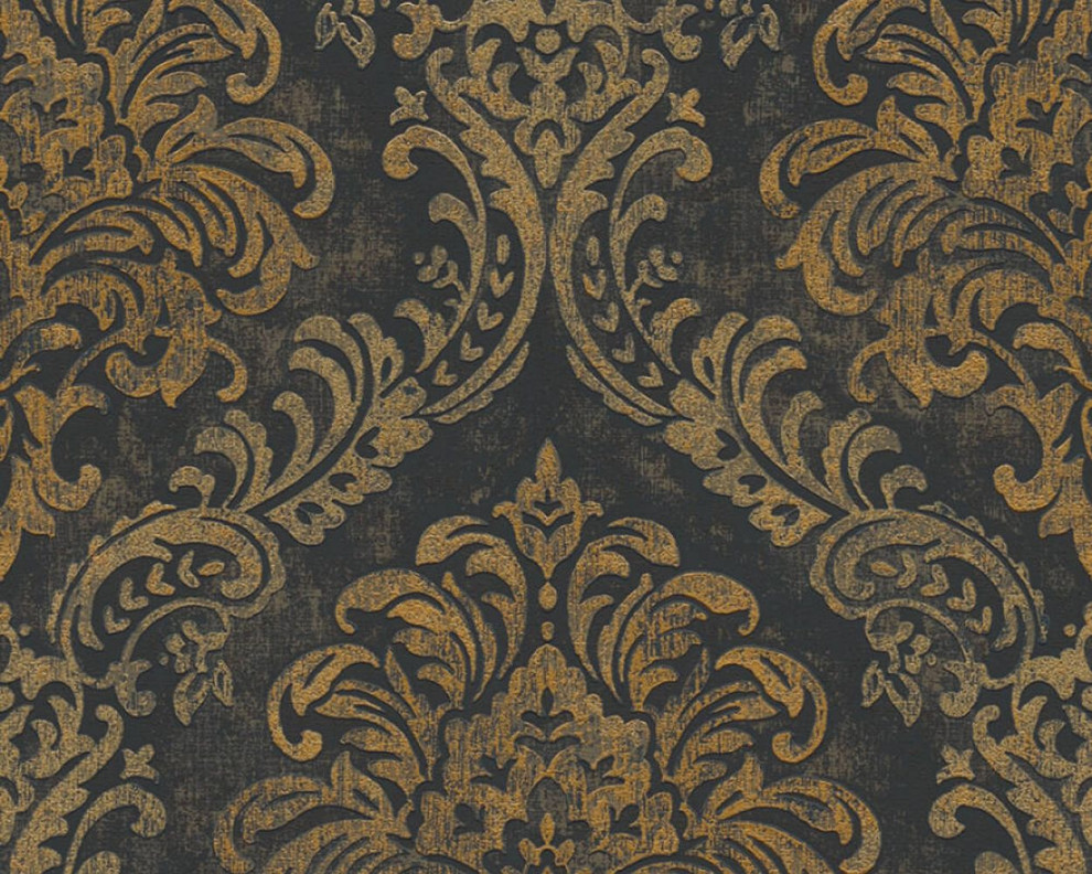 Textured Wallpaper Baroque, Classical, 391121 - Traditional - Wallpaper ...