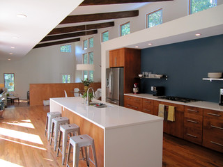 Courtyard House modern-kitchen
