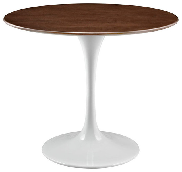 Tulip Table 36" Walnut, Round Dining Table