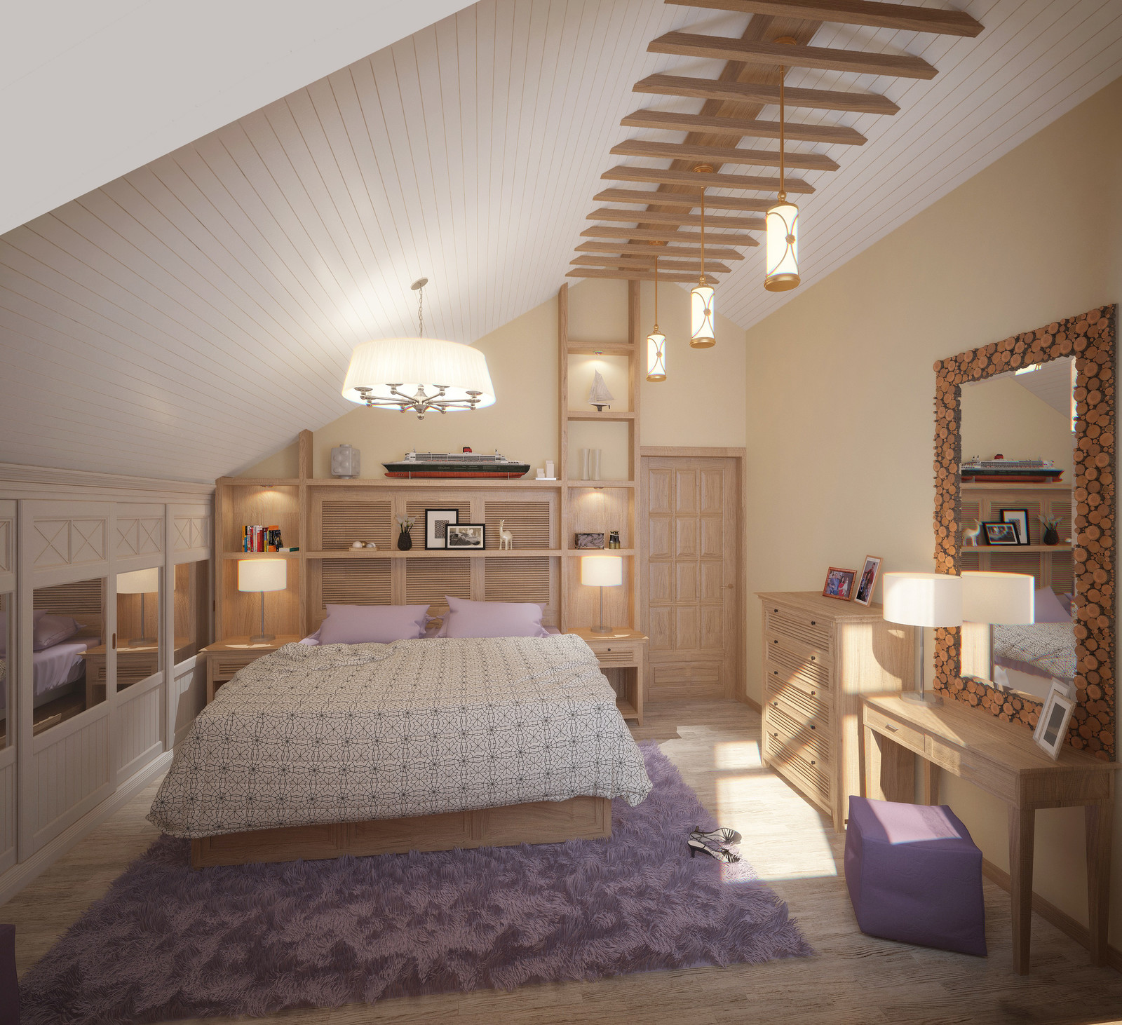 Дизайн-проекта загородного дома. Визуализация