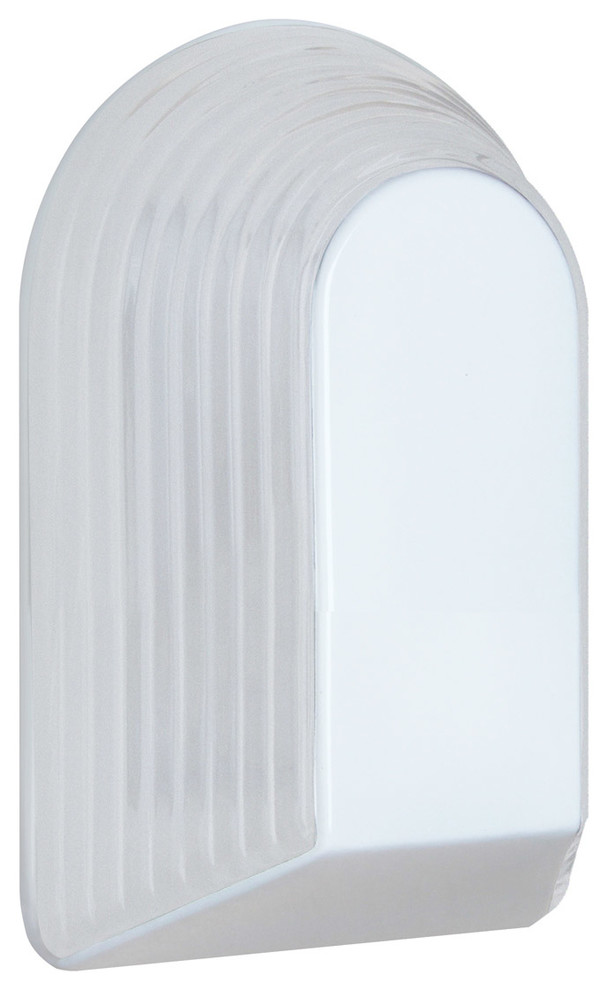 Costaluz 3062 Series 1-Light Arch Outdoor W White Clear Glass, Frost