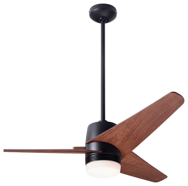 Velo DC Fan, Dark Bronze Finish, 48" Mahogany Blades, 17W LED