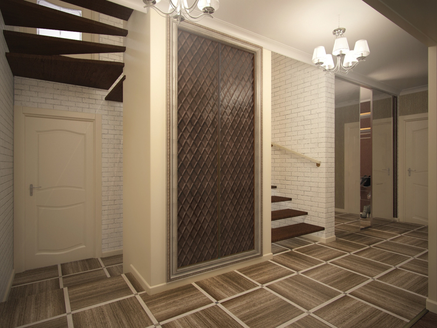 Коридор и лестница частного дома в г.Оренбург