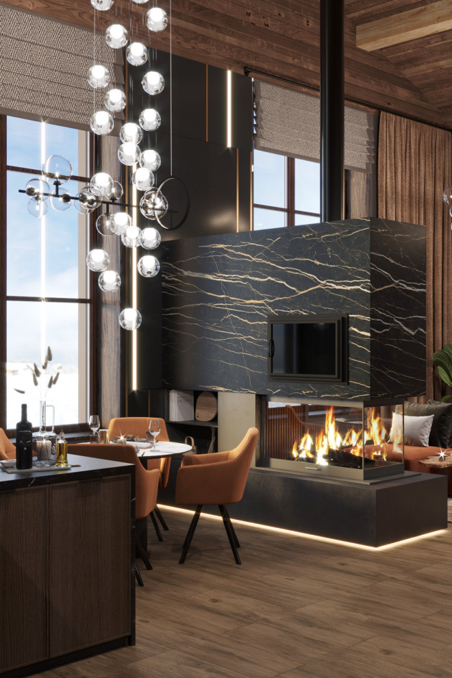 Трехэтажный дом для семьи