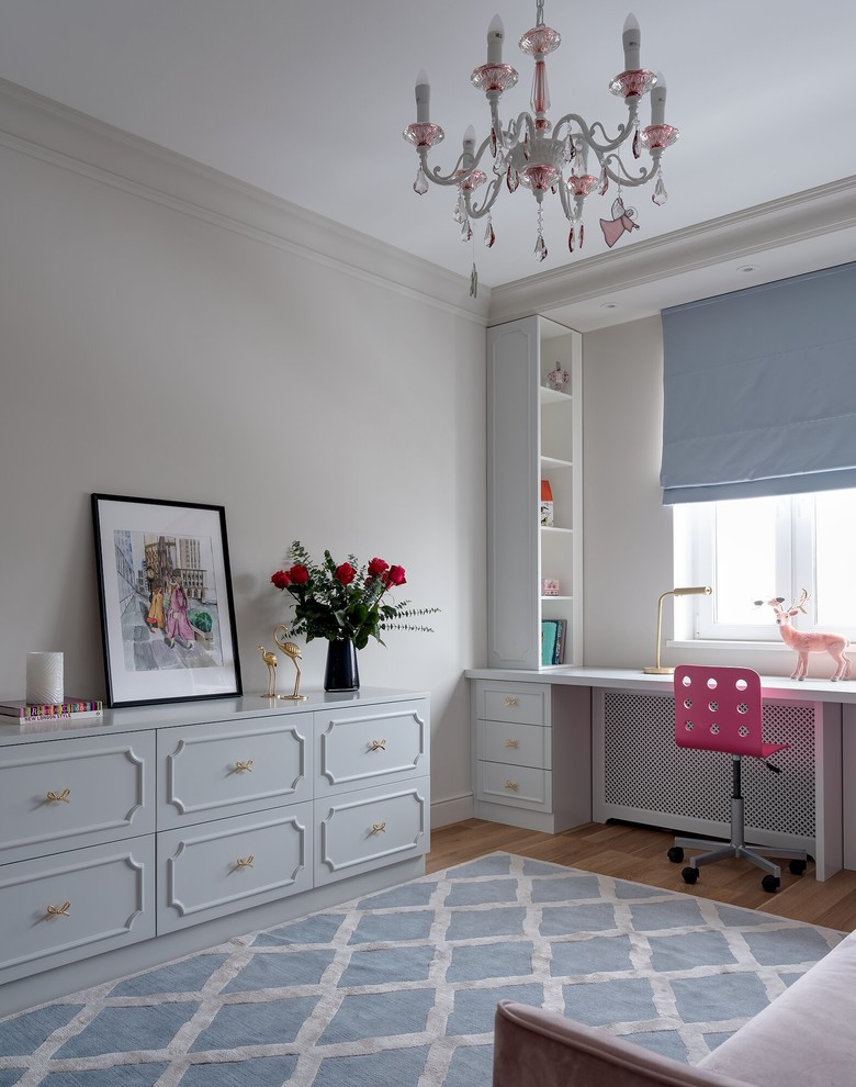 Design ideas for a transitional kids' room in Moscow.