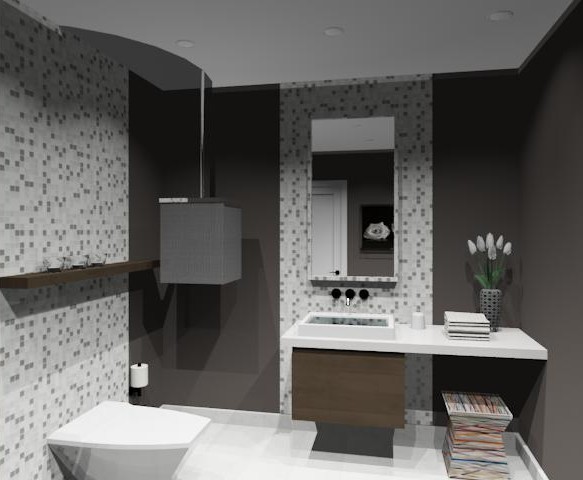 Luxurious Powder Room Modern Powder Room Toronto By