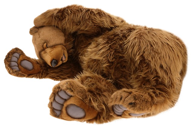 stuffed grizzly bear