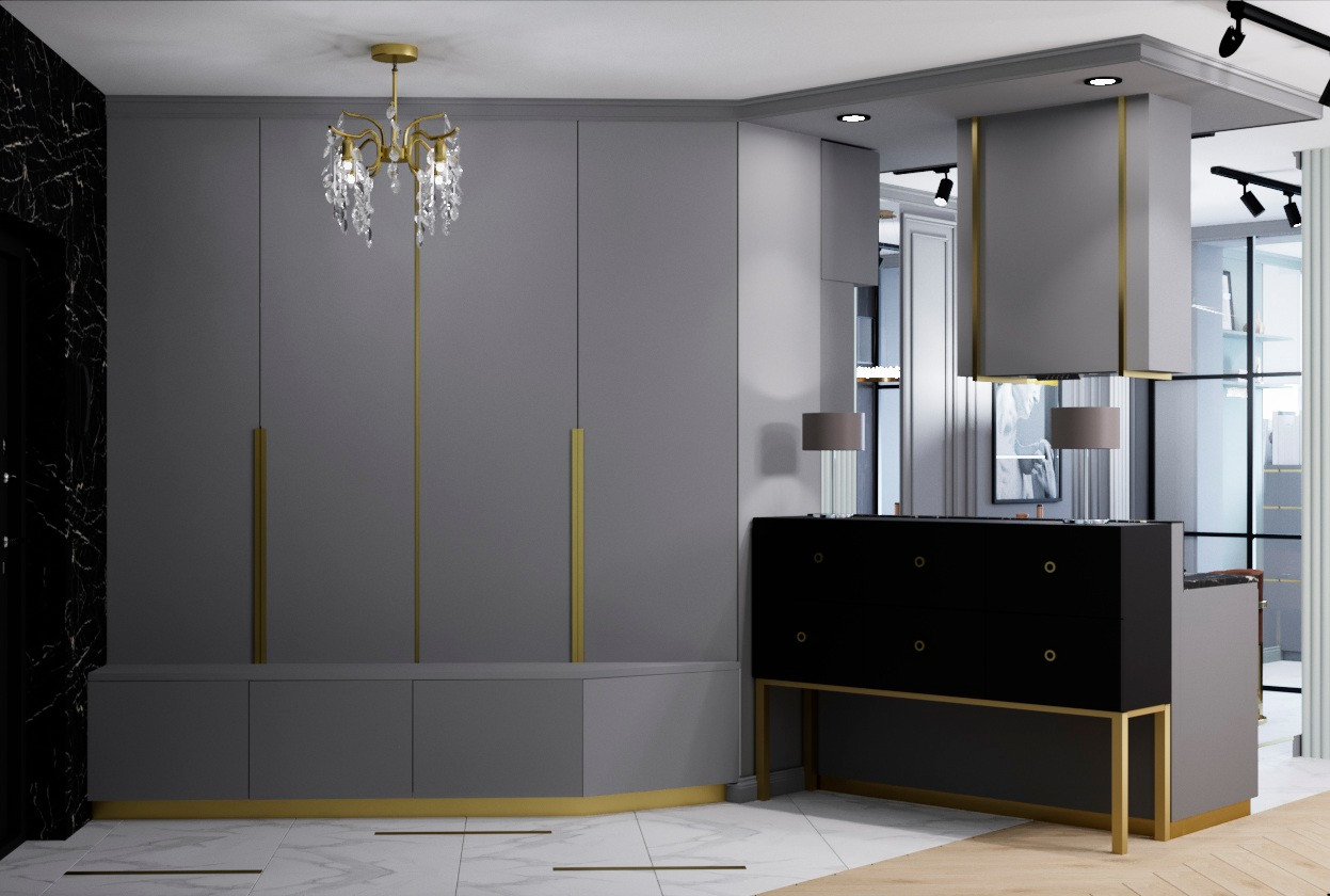 Буржуазная Эклектика в ЖК Крылья. 2к.кв. - 55 метров