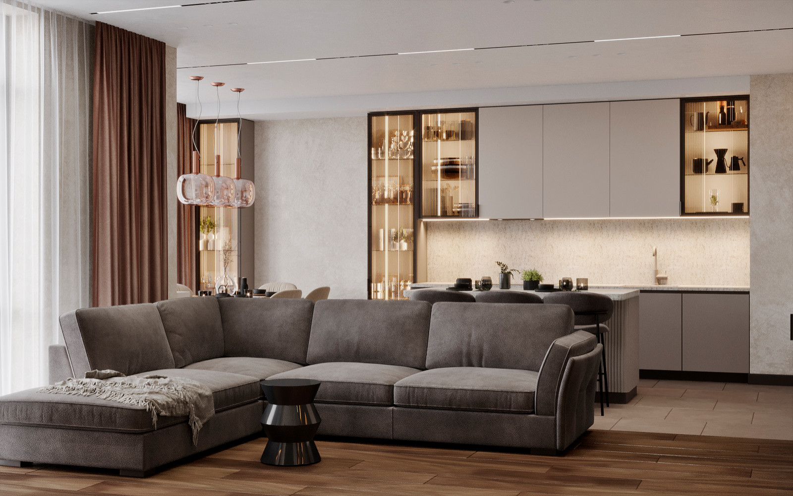 ДИЗАЙН ИНТЕРЬЕРА КВАРТИРЫ Г. МОСКВА, УЛ. НЕЖИНСКАЯ, ДОМ 5К.2, 143 КВ.М