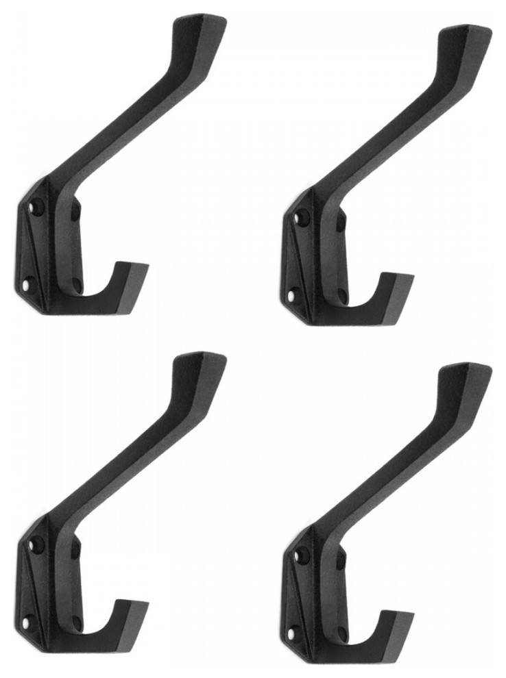 Heavy Duty Coat Hooks Double Hook Coat Hanger 3.35 x 1.25 x 4 inches