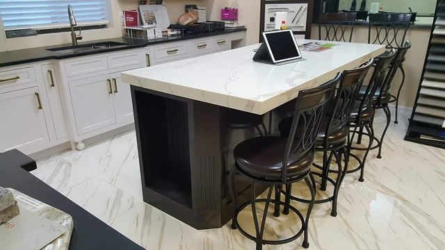 First Class Marble Kitchen Display transitional-kitchen