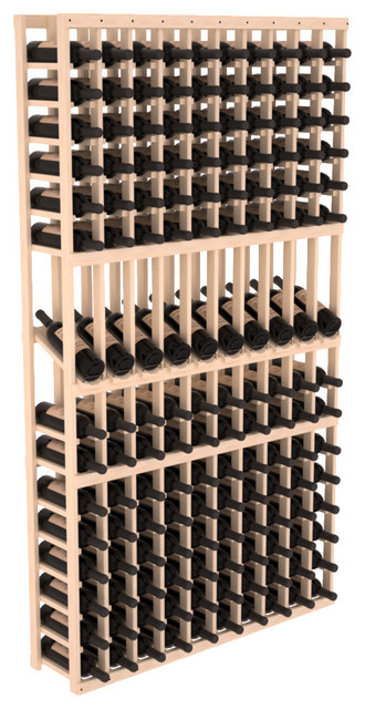 10 Column Display Row Wine Cellar Kit, Pine, Unstained