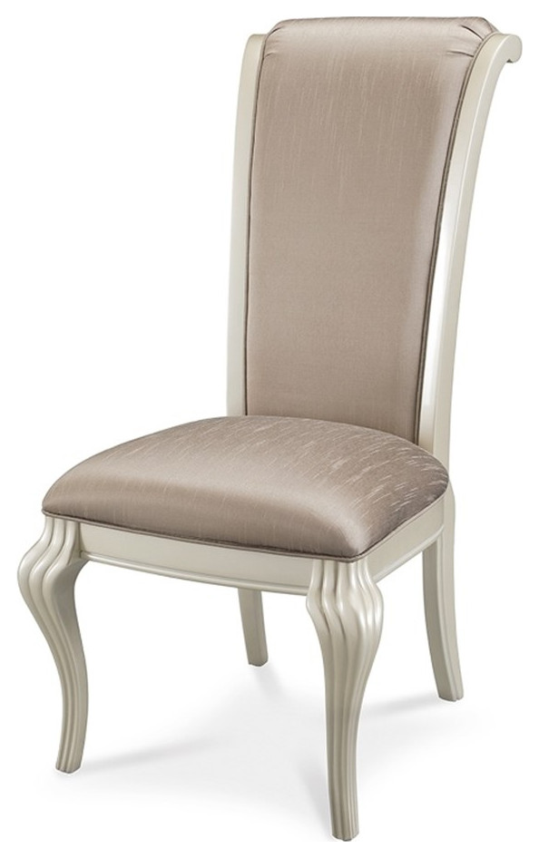 Michael Amini Hollywood Swank Dining Side Chair - Set of 2 - Pearl