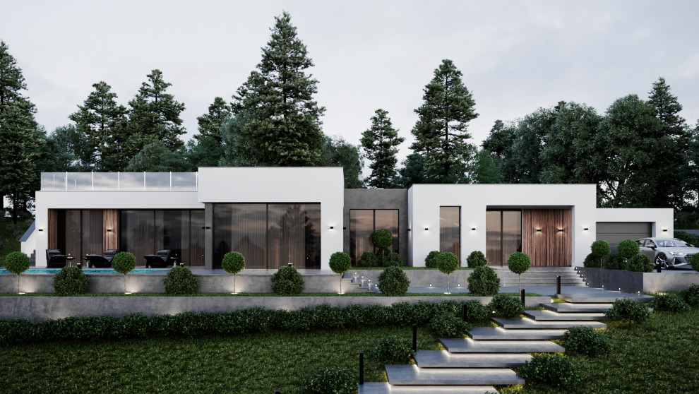 Дом в стиле минимализм