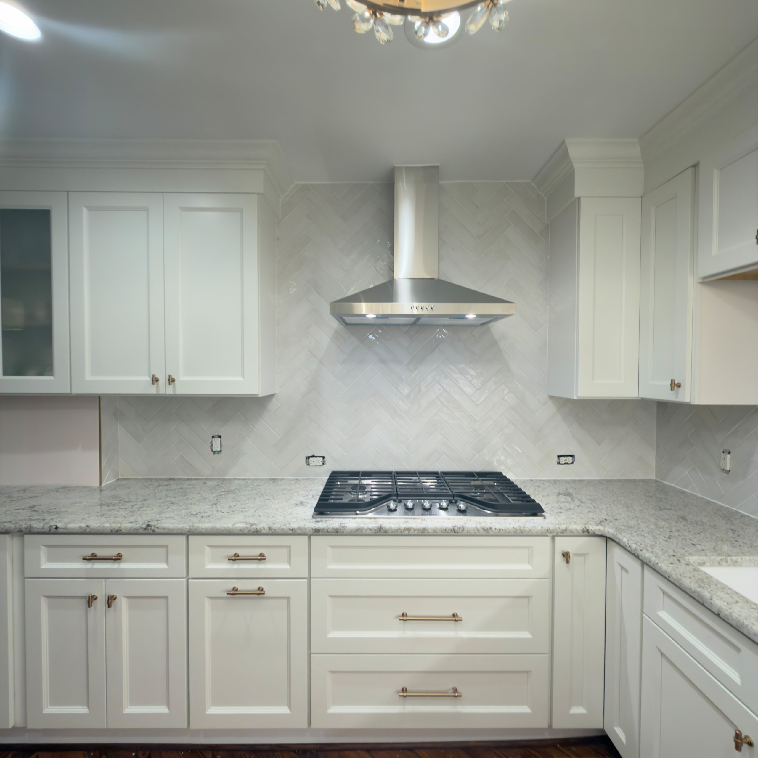 Herringbone Kitchen Backsplash