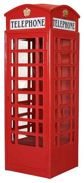 Replica British Telephone Booth Eclectic Decorative Objects