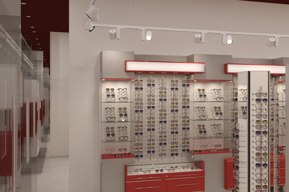 Интерьер салона оптика