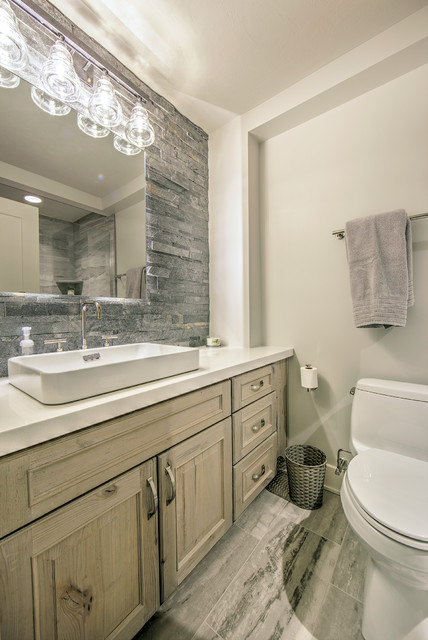 Mountain Resort Home rustic-bathroom