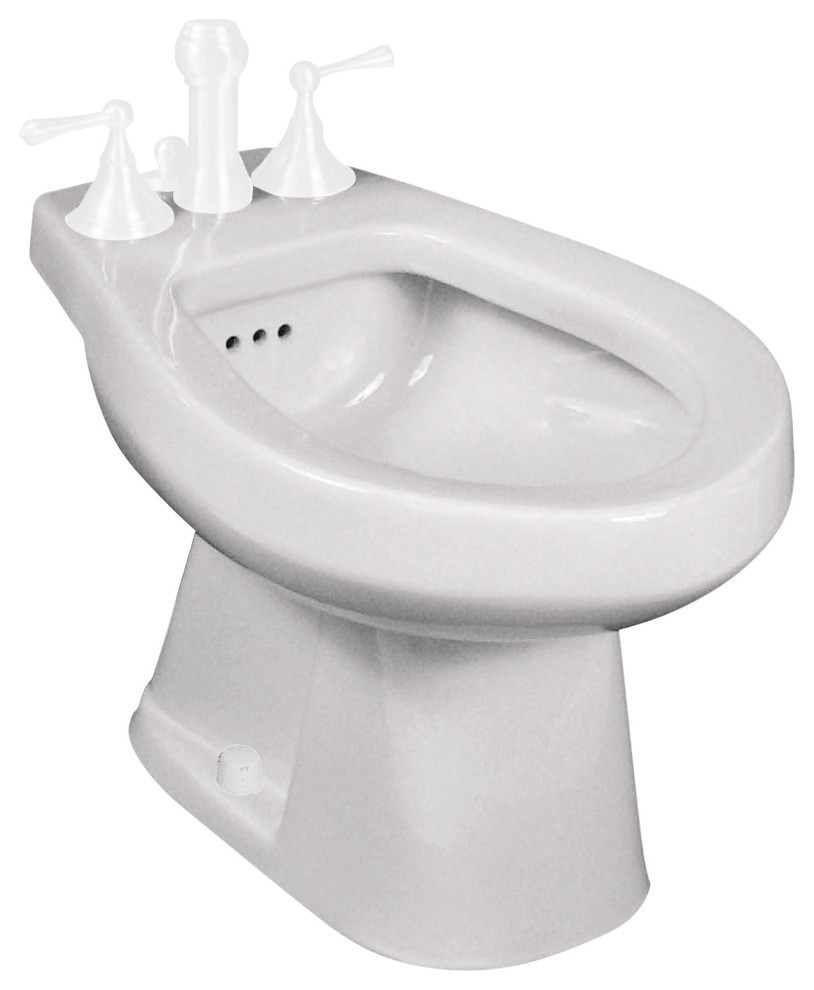 Alto Elongated Front 3Hole Bidet Traditional Bidets by The Distribution Point