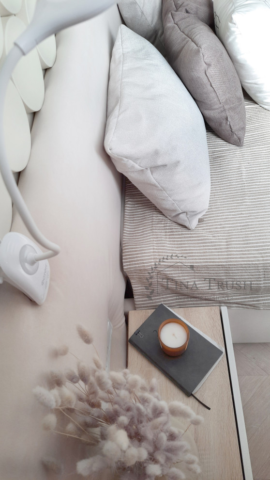 Спальня в бежевых тонах