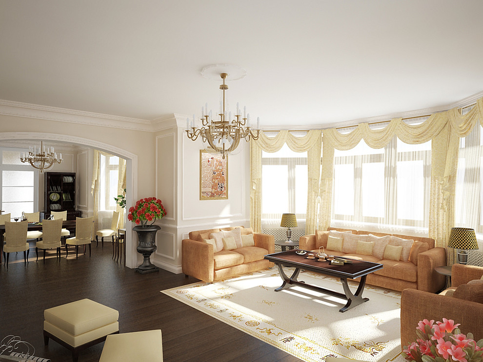 Дизайн гостиной в классическом стиле