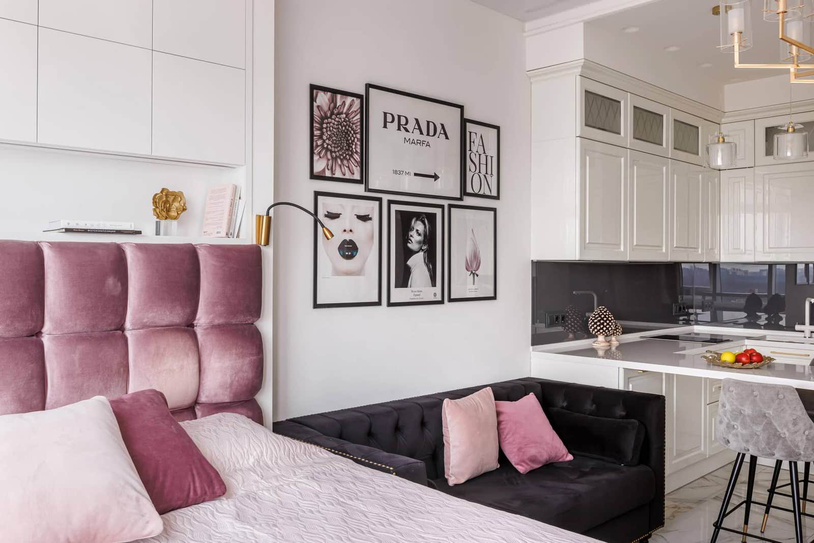 Дизайн и ремонт квартиры в ЖК «Хедлайнер» — Высокая мода