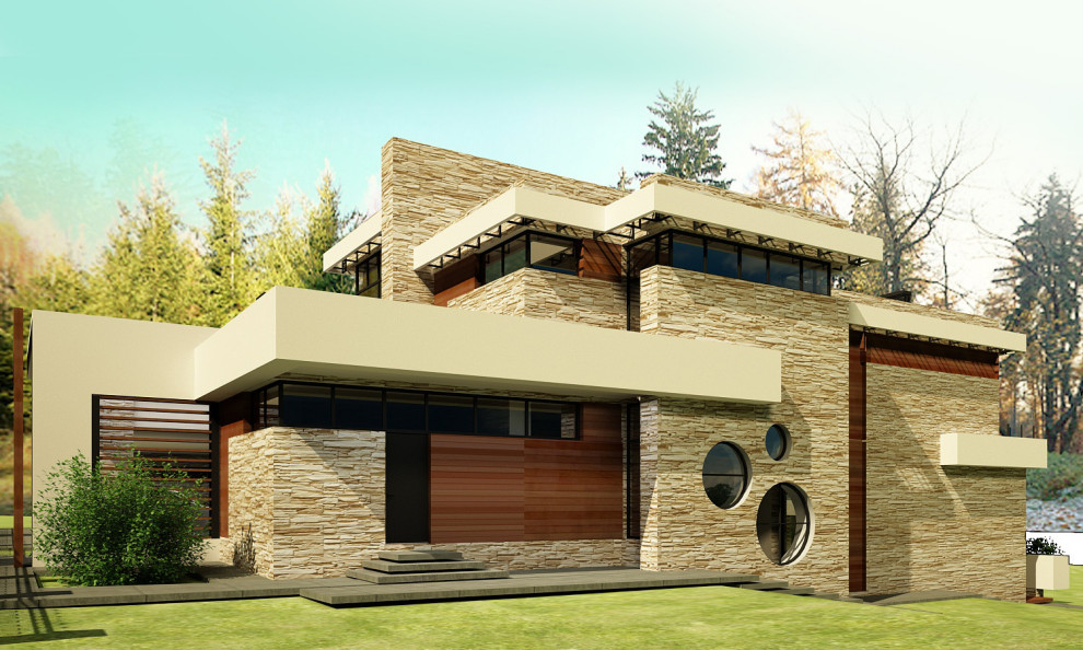 Проект индивидуального жилого дома. Каменка