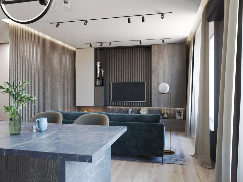 Кухня-гостиная. ТВ зона