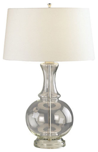 Glass Harriet Clear Glass One-Light Table Lamp