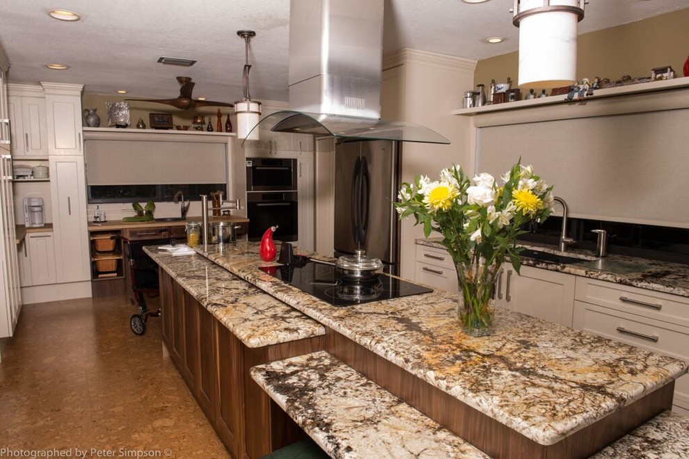 Inspiration for a transitional kitchen remodel in Miami