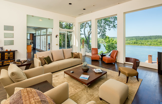 Riverside Residence contemporary-living-room