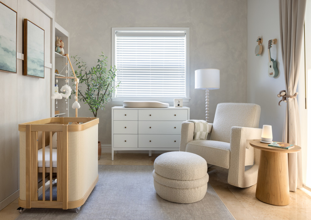 Nursery - contemporary nursery idea in Miami